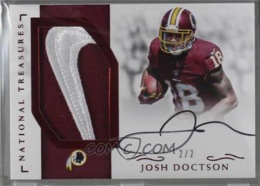 2016 Panini National Treasures - Rookie RPS Material Signatures - Red Brand Logo #RMS-JD - Josh Doctson /2 [Noted]