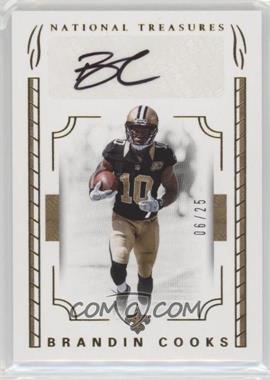 2016 Panini National Treasures - Signatures - Gold #88 - Brandin Cooks /25