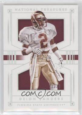 2016 Panini National Treasures Collegiate - [Base] - Century Silver #24 - Deion Sanders /25