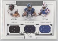 Chris Moore, Keenan Reynolds, Kenneth Dixon #/99