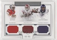 Cardale Jones, Jonathan Williams, Kolby Listenbee #/99