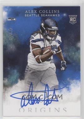 2016 Panini Origins - [Base] - Blue #140 - Rookie Autographs - Alex Collins /49