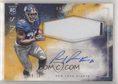 2016 Panini Origins - Rookie Jumbo Patch Autographs - Gold #RJPA-PP - Paul Perkins /10