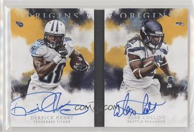 2016 Panini Origins - Rushing Stars Signatures Booklets - Gold #RSSB-DA - Derrick Henry, Alex Collins /5