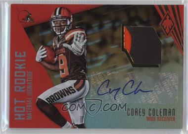 2016 Panini Phoenix - Hot Rookie Material Signatures - Gloves #HRS-CC - Corey Coleman /35