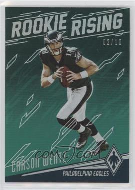 2016 Panini Phoenix - Rookie Rising - Green #RR-CW - Carson Wentz /10