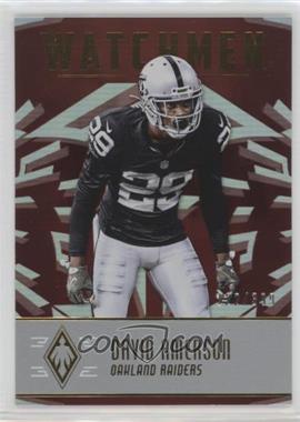 2016 Panini Phoenix - Watchmen - Red #WM-DA - David Amerson /399