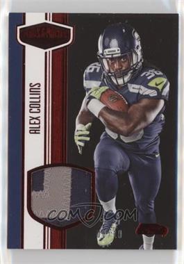 2016 Panini Plates & Patches - Rookie Materials - Red #RM-AC - Alex Collins /10