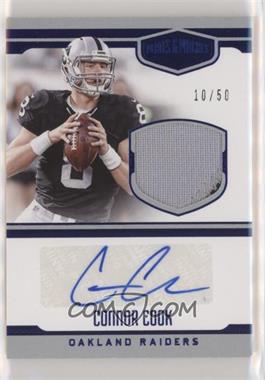 2016 Panini Plates & Patches - Rookie Patch Autographs - Blue #19 - Connor Cook /50