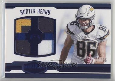 2016 Panini Plates & Patches - Rookie Quad Jerseys - Blue #RQ-HH - Hunter Henry /25