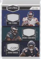 Jordan Howard, Paul Perkins, Wendell Smallwood #/50