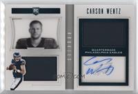 Rookie Playbook Jersey Autographs - Carson Wentz #/99