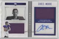 Rookie Playbook Jersey Autographs - Chris Moore #/199