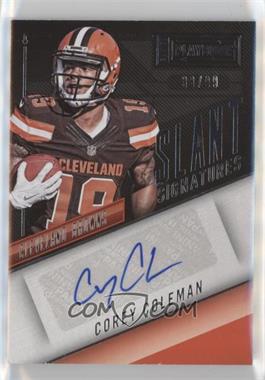 2016 Panini Playbook - Slant Signatures #SS-CC - Corey Coleman /99