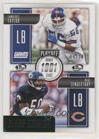 Lawrence Taylor, Mike Singletary [Good to VG‑EX] #/10