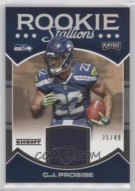 2016 Panini Playoff - Rookie Stallions - Kickoff #RS-CP - C.J. Prosise /49