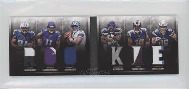 2016 Panini Preferred - Memorabilia Die-Cut Booklets Rookie - Prime #5 - Dak Prescott, Hunter Henry, Pharoh Cooper, Alex Collins, Derrick Henry, Laquon Treadwell /25 [Noted]