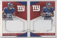 Sterling Shepard, Paul Perkins #/25