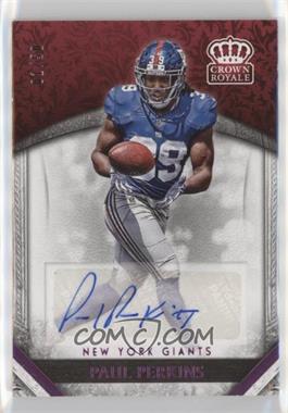 2016 Panini Preferred - Retail Crown Royale Rookie Autographs - Platinum #16 - Paul Perkins /10