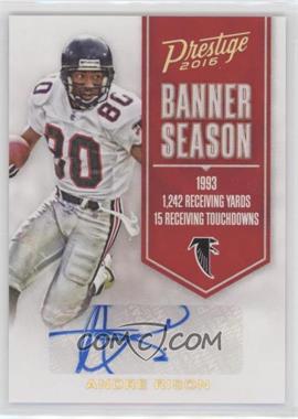 2016 Panini Prestige - Banner Season Ink #36 - Andre Rison /50