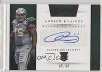 Prime Prospects Signatures - Andrew Billings #/49
