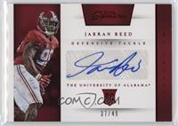 Prime Prospects Signatures - Jarran Reed #/49