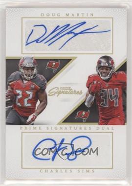 2016 Panini Prime Signatures - Prime Signatures Dual - Holo Gold #SD-MS - Doug Martin, Charles Sims /1