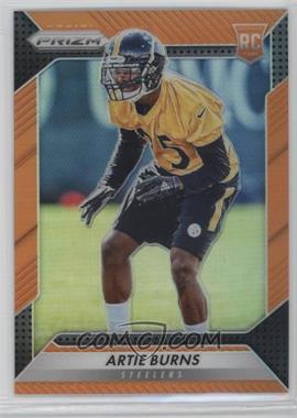 2016 Panini Prizm - [Base] - Orange Prizm #205 - Rookie - Artie Burns /299