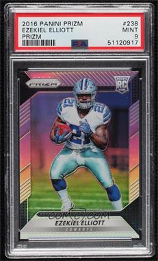 2016 Panini Prizm - [Base] - Silver Prizm #238 - Rookie - Ezekiel Elliott [PSA 9 MINT]