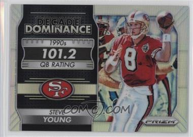 2016 Panini Prizm - Decade of Dominance - Silver Prizm #3 - Steve Young