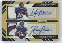 Kenneth Dixon, Keenan Reynolds #/10