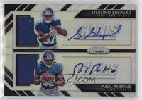 Sterling Shepard, Paul Perkins #/99