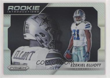 2016 Panini Prizm - Rookie Introductions - Silver Prizm #4 - Ezekiel Elliott