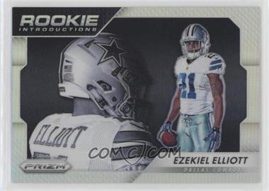 2016 Panini Prizm - Rookie Introductions - Silver Prizm #4 - Ezekiel Elliott