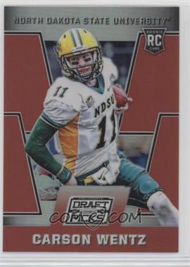 2016 Panini Prizm Collegiate Draft Picks - [Base] - Red Prizm #127 - Draft Picks - Carson Wentz