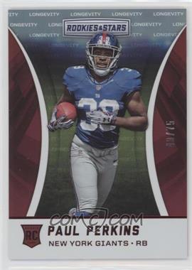 2016 Panini Rookies & Stars - [Base] - Longevity #170 - Rookies One Star - Paul Perkins /75