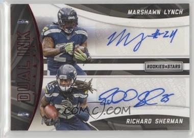 2016 Panini Rookies & Stars - Dual Ink #DI-SEA - Marshawn Lynch, Richard Sherman /10