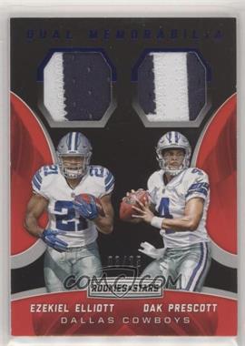 2016 Panini Rookies & Stars - Dual Jerseys - Prime #19 - Dak Prescott, Ezekiel Elliott /25