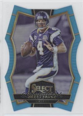 2016 Panini Select - [Base] - Light Blue Prizm #183 - Premier Level Die-Cut - Brett Favre /125