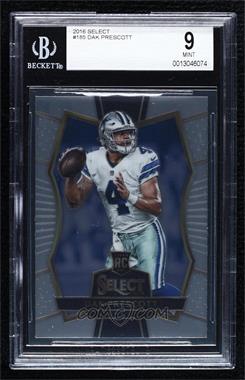 2016 Panini Select - [Base] #185 - Premier Level - Dak Prescott [BGS 9 MINT]