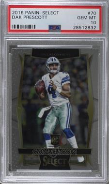 2016 Panini Select - [Base] #70 - Concourse - Dak Prescott [PSA 10 GEM MT]