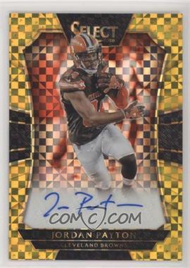 2016 Panini Select - Rookie Signatures - Gold Prizm #RS-JP - Jordan Payton /10