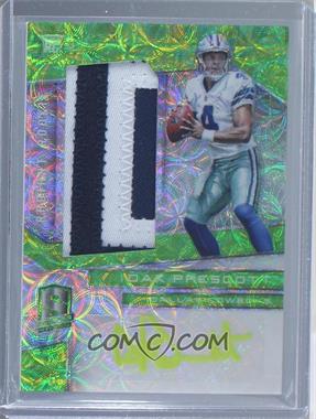 2016 Panini Spectra - Radiant Rookie Patch Signatures - Neon Green #RRPS-DP - Dak Prescott /25