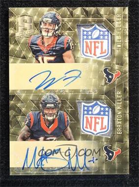 2016 Panini Spectra - Rookie Dual Patch Autographs - Gold Laundry Tag NFL Shield #RDPA-HOU - Will Fuller, Braxton Miller /1
