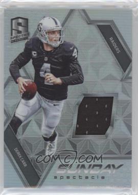 2016 Panini Spectra - Sunday Spectacle #40 - Derek Carr /199