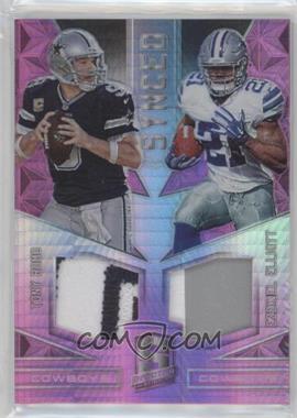 2016 Panini Spectra - Synced Swatches - Neon Pink #22 - Tony Romo, Ezekiel Elliott /5