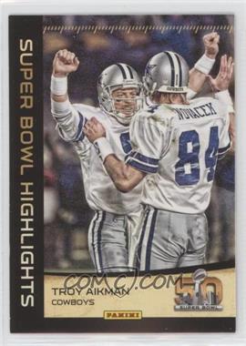 2016 Panini Super Bowl 50 Commemorative - Super Bowl Highlights #3 - Troy Aikman