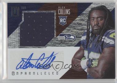 2016 Panini Unparalleled - [Base] #238 - RPS Rookie Auto Jersey - Alex Collins /199