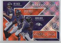 Joe Flacco, Justin Forsett, Kamar Aiken #/99