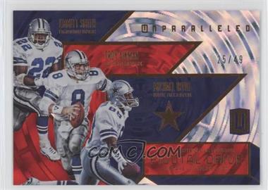 2016 Panini Unparalleled - Pivotal Drive - Red #PD-39 - Emmitt Smith, Troy Aikman, Michael Irvin /49